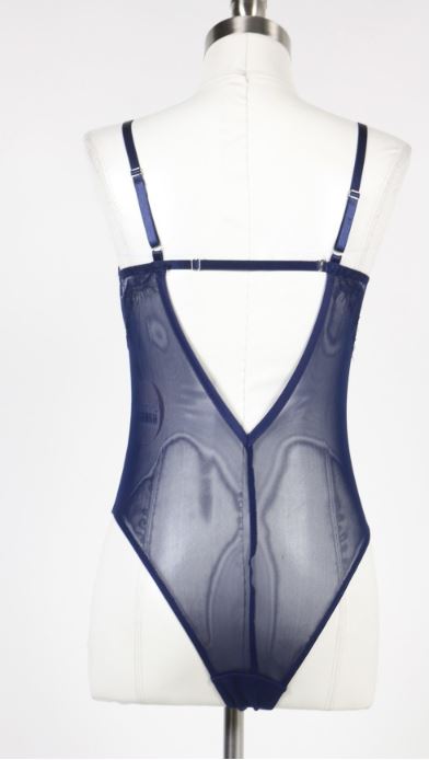Iris' Navy Blue Lace Bodysuit – Pearls Boutique Shop